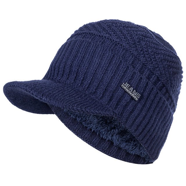Unisex Warm Winter Hat Fur Line Soft Beanie - Image 7