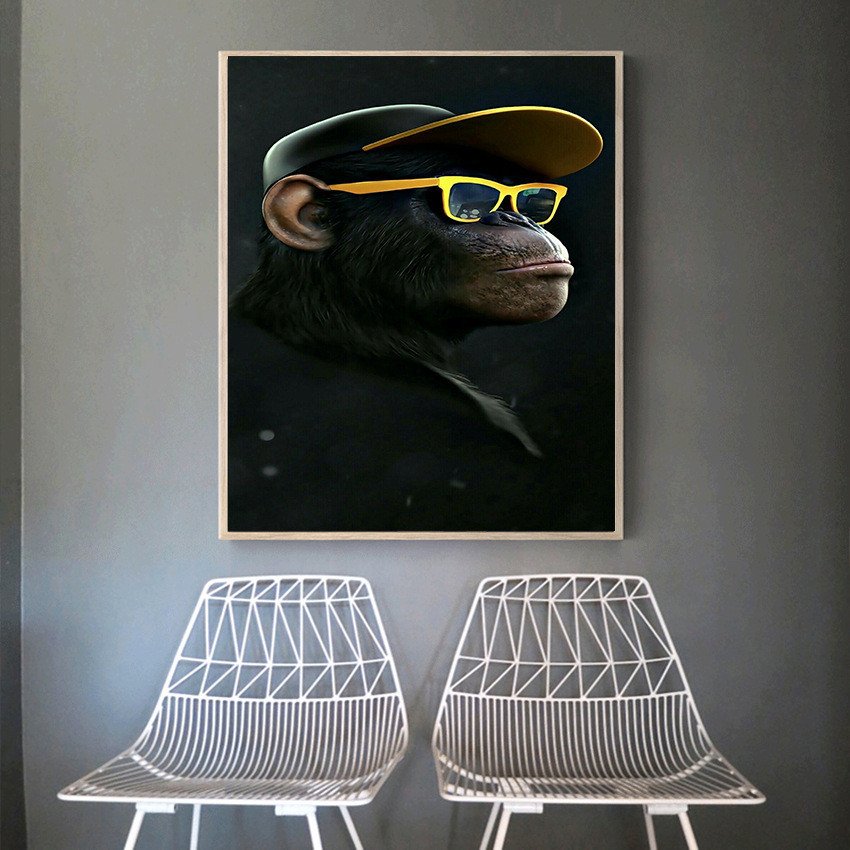 Funky Chimp Art for Home Wall Decor Harmony - Image 5