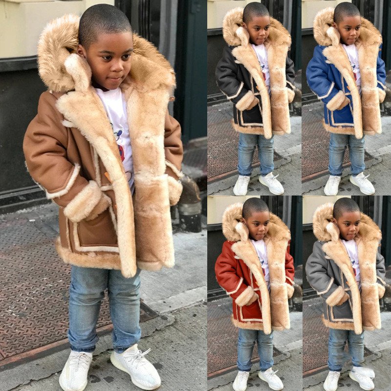 Children's Warm Hooded Fashion Jacket