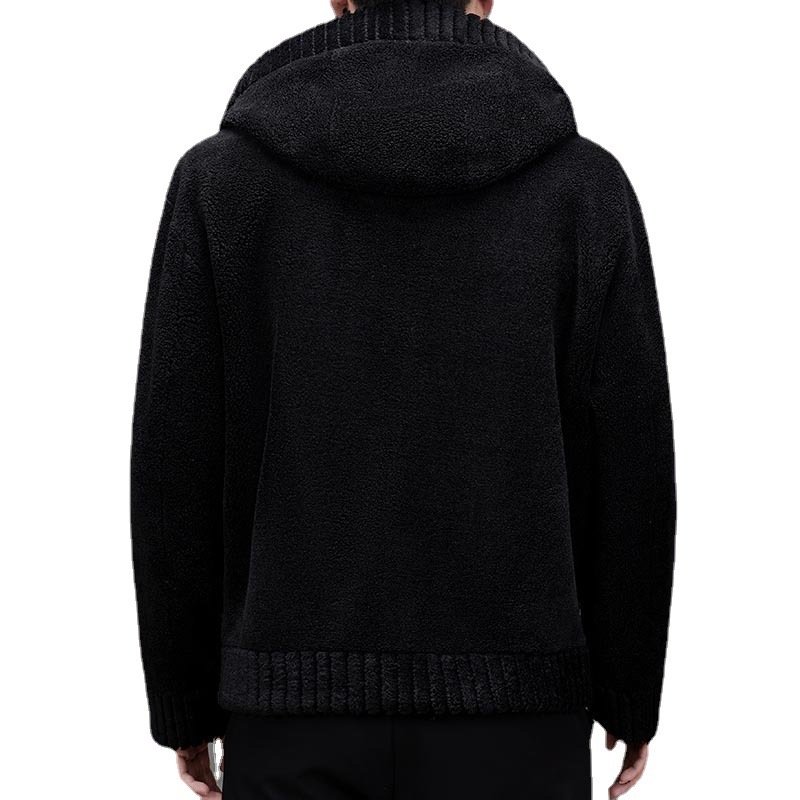 Fur-integrated Double-sided Hooded Jacket - Image 5
