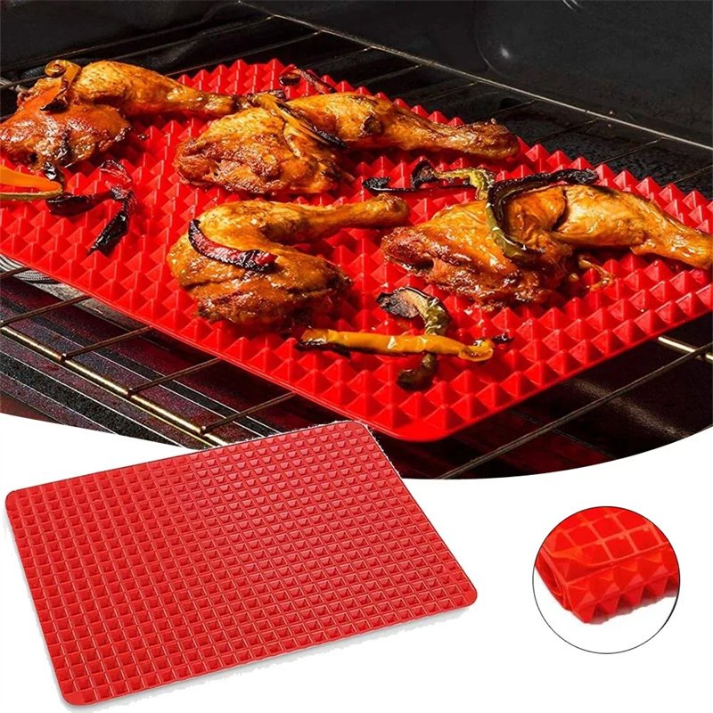 Non-Stick Silicone Pyramid Baking Mat Tray