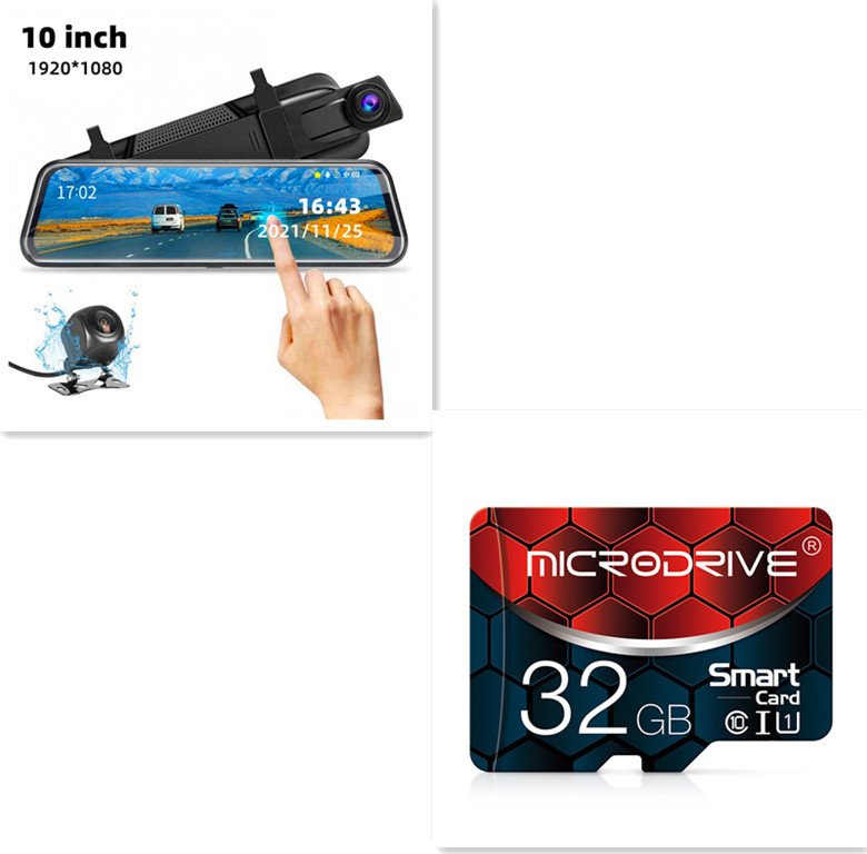 Front & Rear Dual Recording Mirror Dash Cam - Image 3