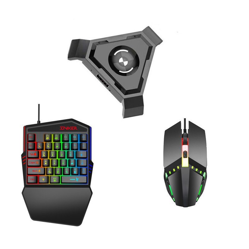 Gaming Mouse set with one hand Keyboard - Image 9