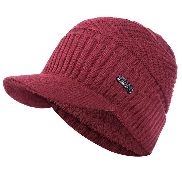Unisex Warm Winter Hat Fur Line Soft Beanie - Image 6