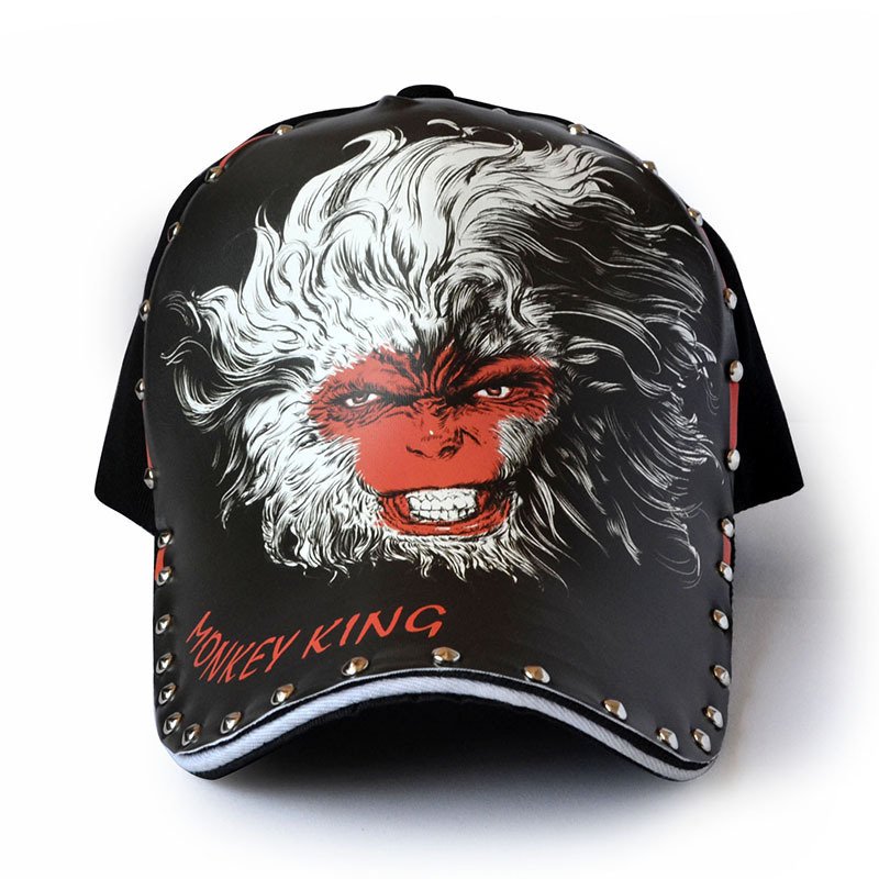 Baseball Cap Skull Rose Printed Adjustable - Image 6