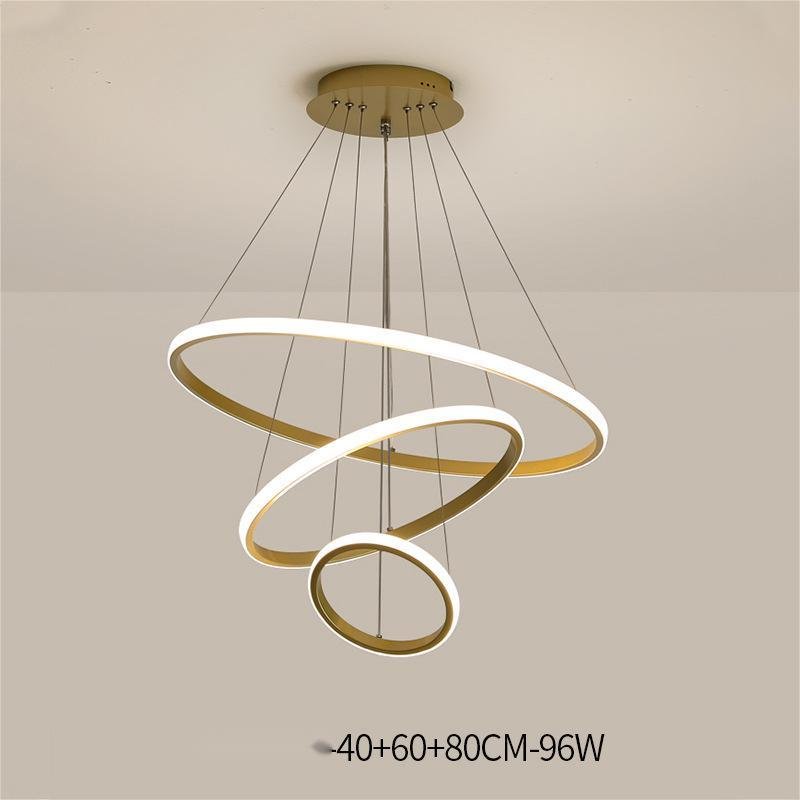 Ring Design Gold Ceiling Light Chandelier - Image 5