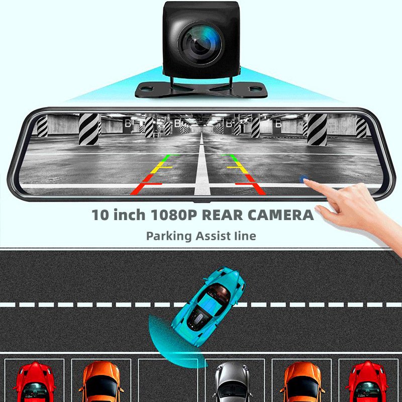Front & Rear Dual Recording Mirror Dash Cam - Image 7
