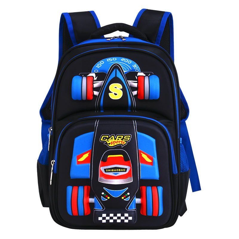 3 Dimensional Boys Car, Skate School Bag