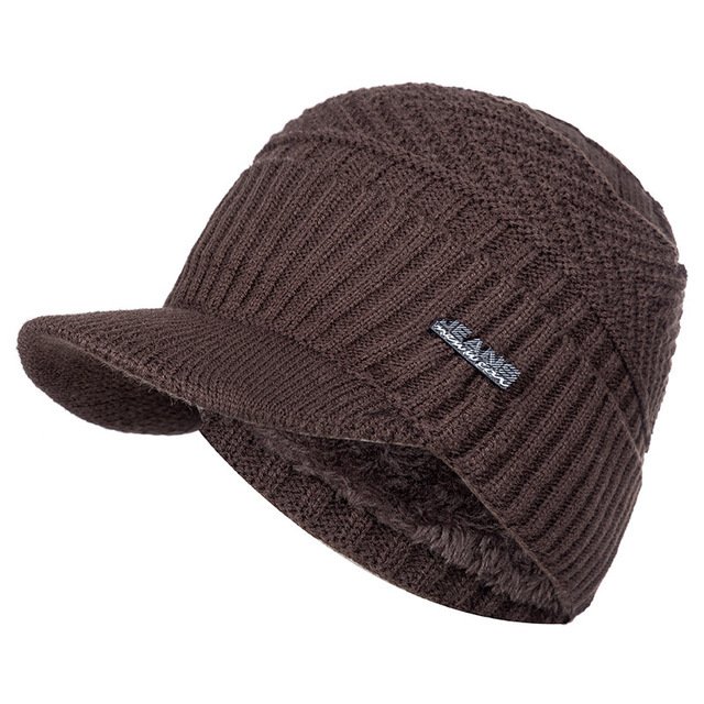 Unisex Warm Winter Hat Fur Line Soft Beanie - Image 9