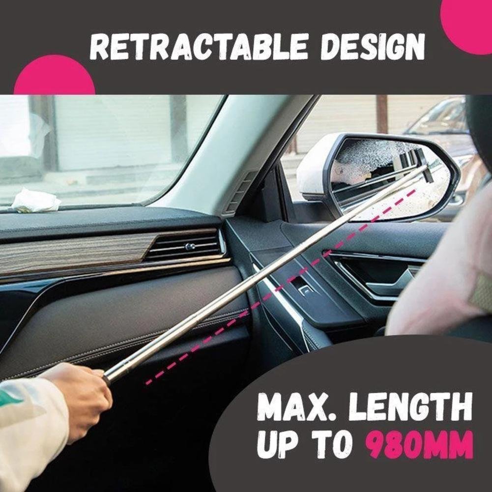 Foggy or Rainy Retractable Car Mirror Wiper - Image 7