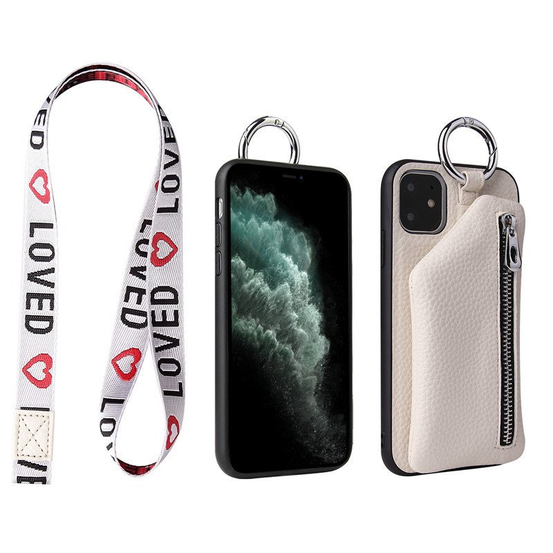 PU Leather Strap Case Phone Wallet Cover - Image 2