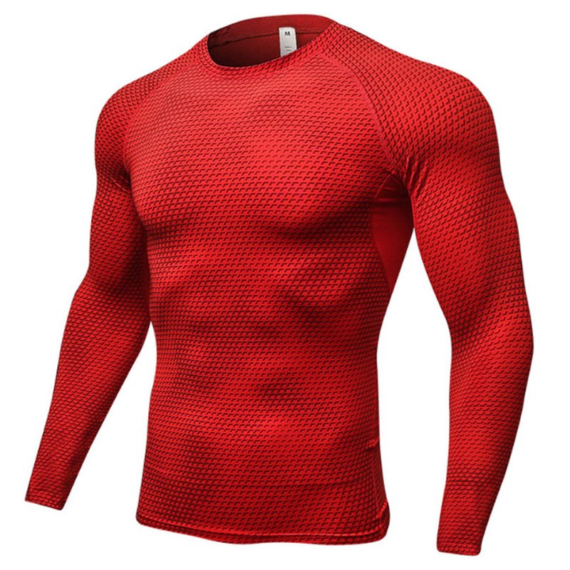 Men's Tight 3D Long Sleeve Training T-shirt - Image 5