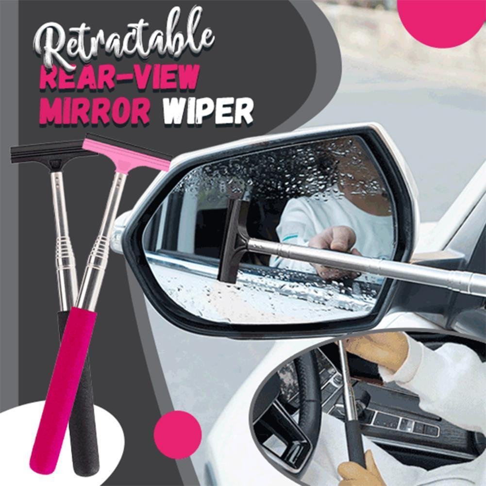 Foggy or Rainy Retractable Car Mirror Wiper