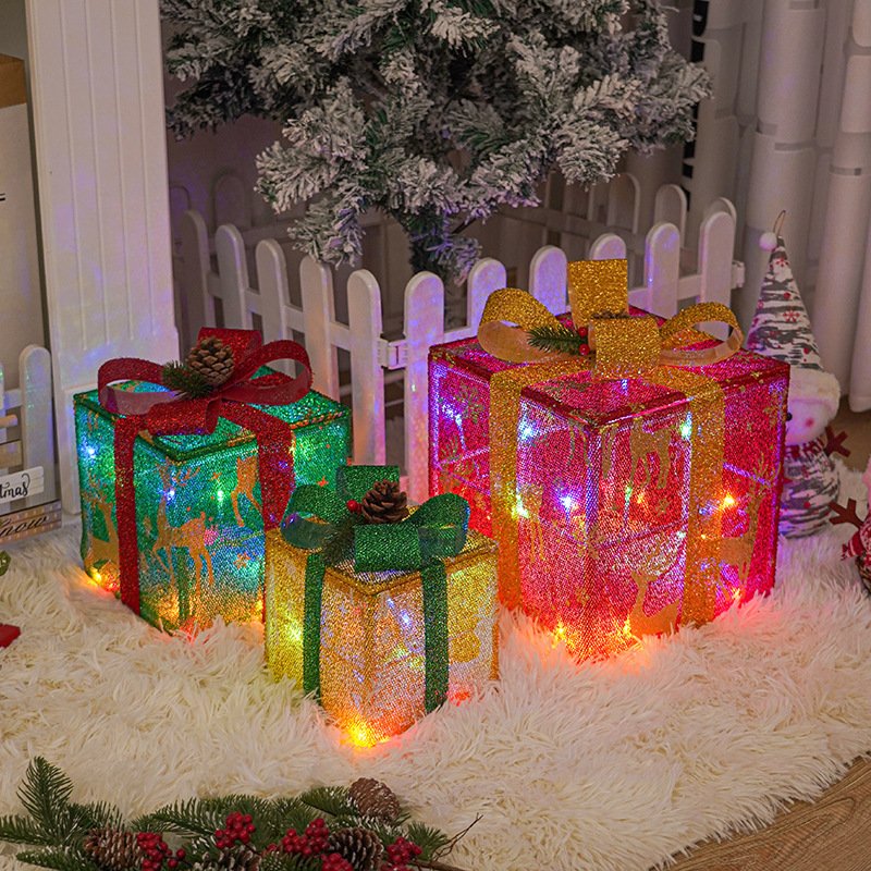Lighted Christmas Gift Boxes for Yard Décor - Image 3
