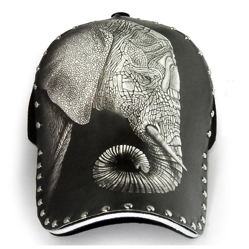 Baseball Cap Skull Rose Printed Adjustable - Image 9