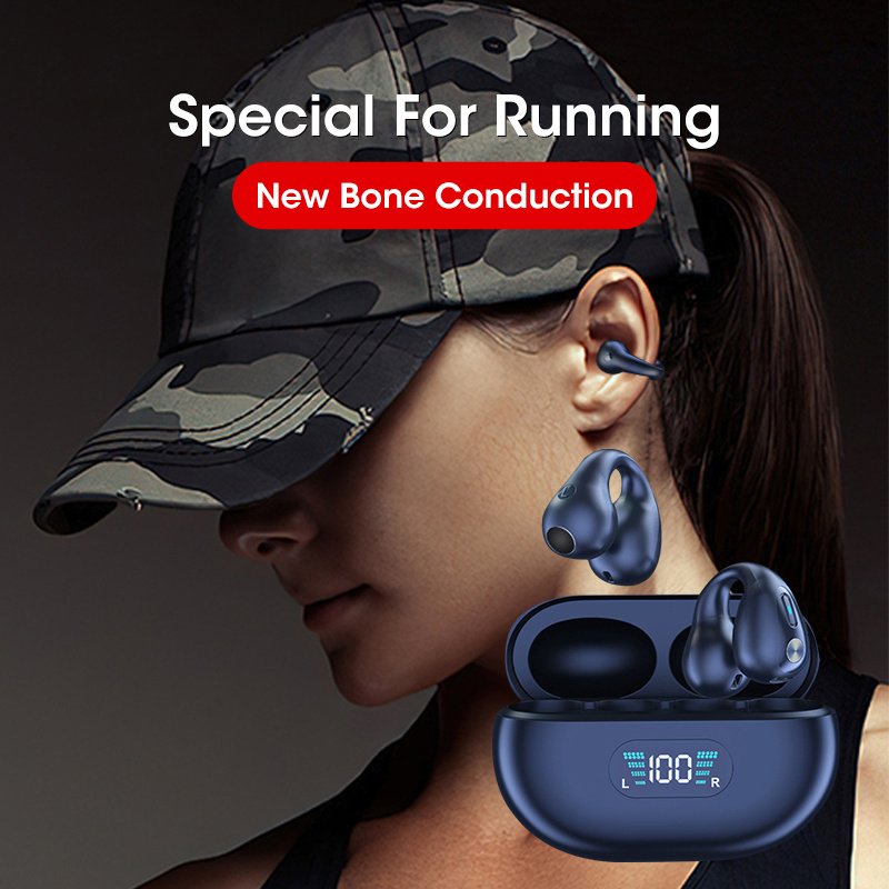 Bone Conduction Bluetooth 5.3 Sport Earbuds