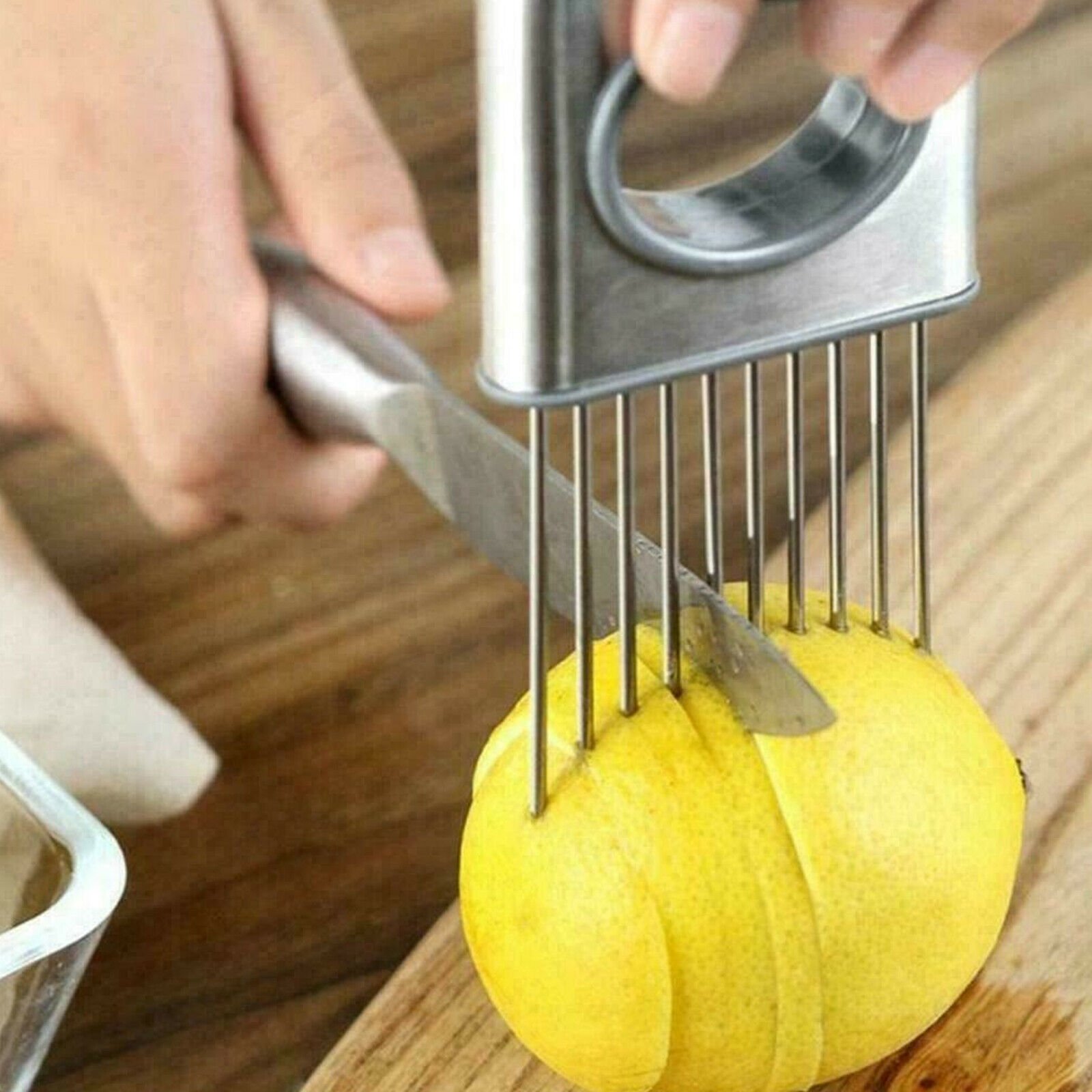 Steel Onion Holder Slicer Tool - Tenderizer - Image 9