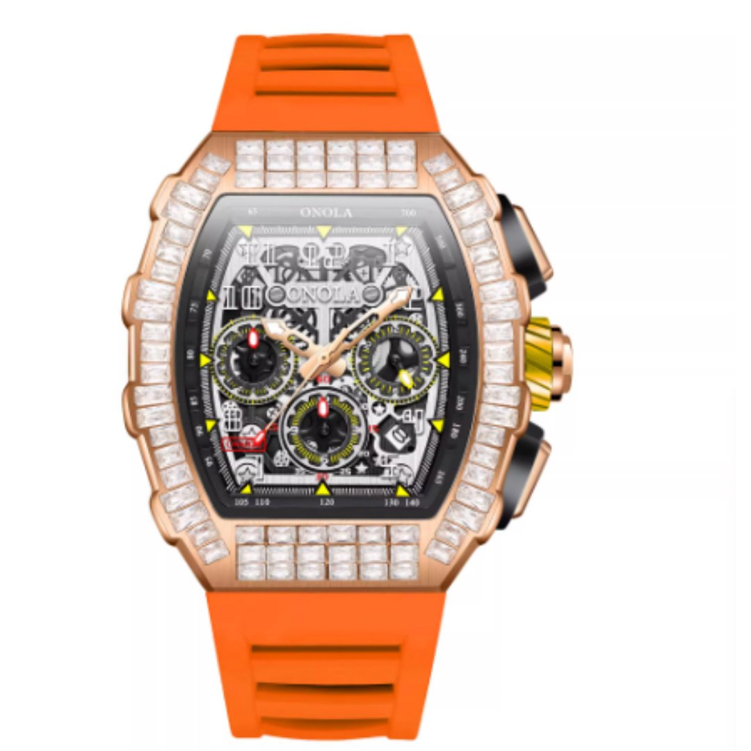 Men's Luxury w/ Diamond Star Pattern Watch - Image 5