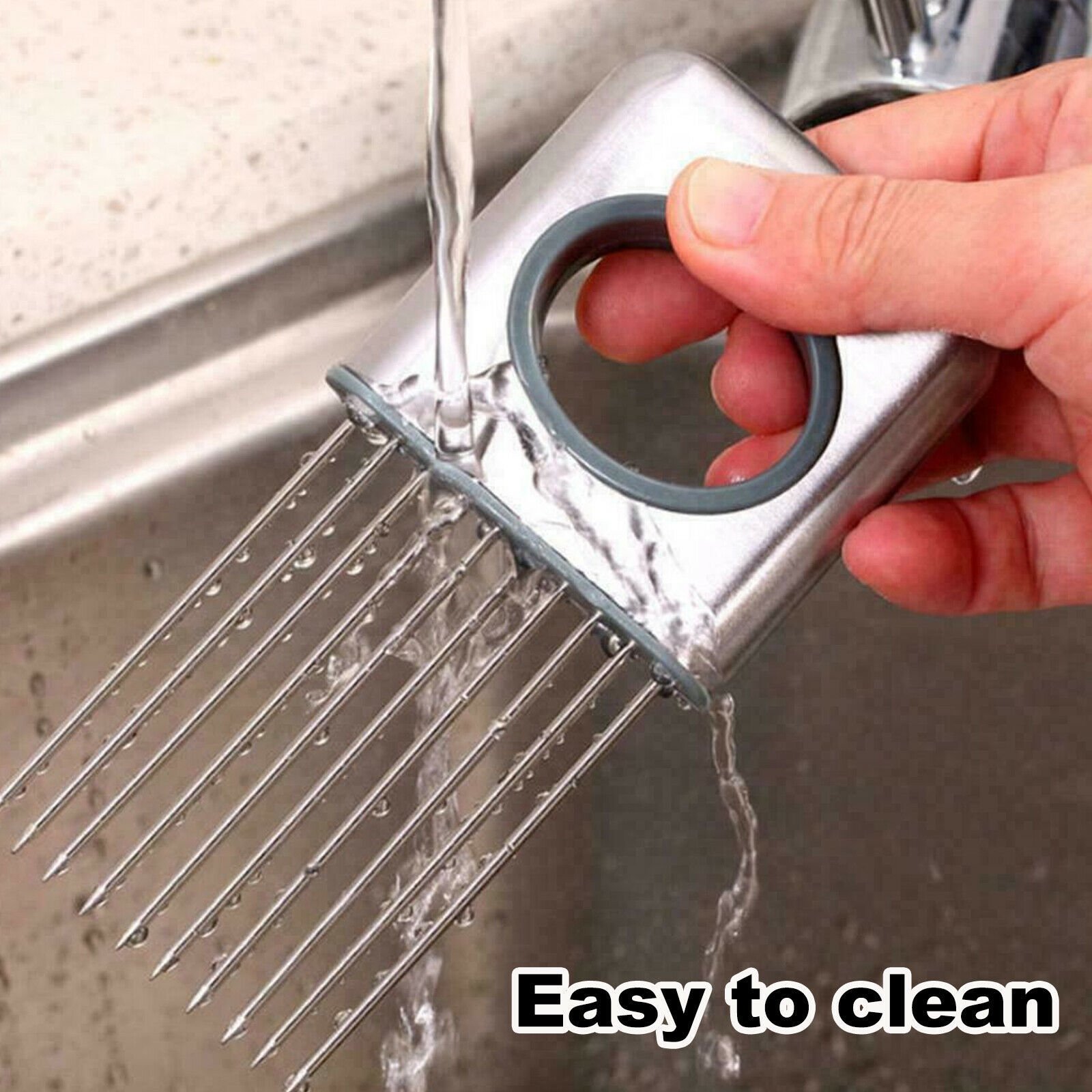 Steel Onion Holder Slicer Tool - Tenderizer - Image 10