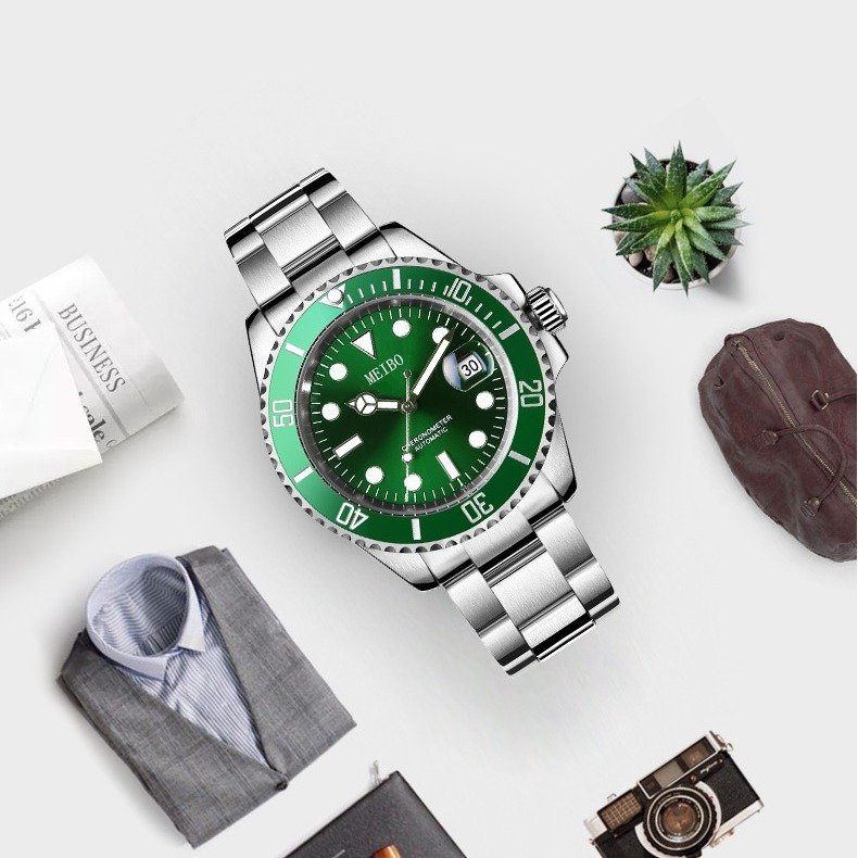 Men’s Calendar Watch w/ Steel Strap Design - Image 2