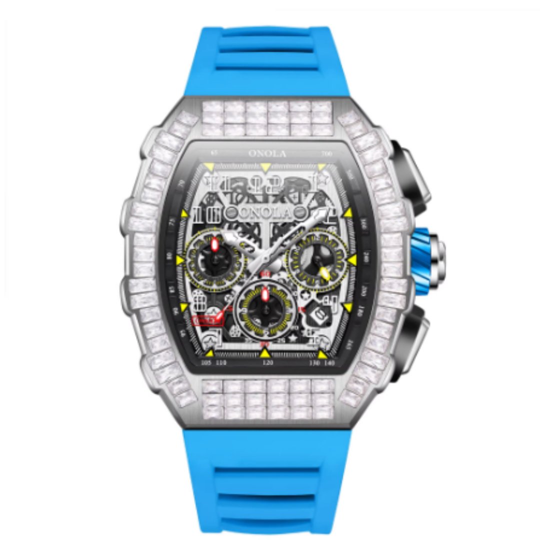 Men's Luxury w/ Diamond Star Pattern Watch - Image 2