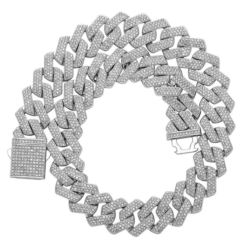 20mm Diamond Cuban-Link Hip-Hop Necklace - Image 5
